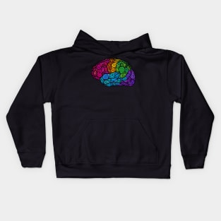 Rainbow brain Kids Hoodie